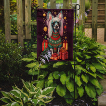 Load image into Gallery viewer, Chinese Crested Holiday Christmas Garden Flag – Outdoor Decorative Yard Flag