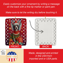 Load image into Gallery viewer, Chinese Crested Holiday Christmas Porcelain Ornament