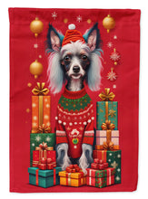 Load image into Gallery viewer, Chinese Crested Holiday Christmas Garden Flag – Outdoor Decorative Yard Flag