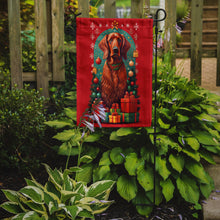 Load image into Gallery viewer, Irish Setter Holiday Christmas Garden Flag – Outdoor Decorative Yard Flag