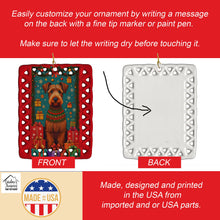 Load image into Gallery viewer, Irish Terrier Holiday Christmas Porcelain Ornament