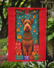 Load image into Gallery viewer, Irish Terrier Holiday Christmas Garden Flag – Outdoor Decorative Yard Flag