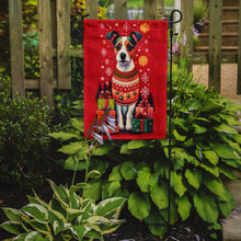 Load image into Gallery viewer, Jack Russell Terrier Holiday Christmas Garden Flag – Outdoor Decorative Yard Flag