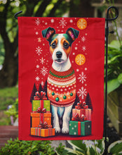 Load image into Gallery viewer, Jack Russell Terrier Holiday Christmas Garden Flag – Outdoor Decorative Yard Flag