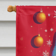 Load image into Gallery viewer, Japanese Spitz Holiday Christmas House Flag