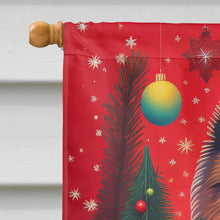 Load image into Gallery viewer, Keeshond Holiday Christmas House Flag
