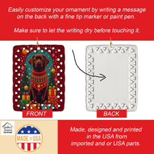 Load image into Gallery viewer, Labrador Retriever Holiday Christmas Porcelain Ornament