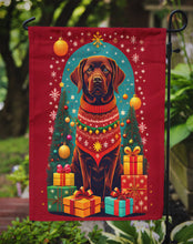 Load image into Gallery viewer, Labrador Retriever Holiday Christmas Garden Flag – Outdoor Decorative Yard Flag