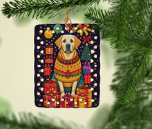 Load image into Gallery viewer, Labrador Retriever Holiday Christmas Porcelain Ornament