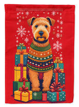 Load image into Gallery viewer, Lakeland Terrier Holiday Christmas Garden Flag – Outdoor Decorative Yard Flag
