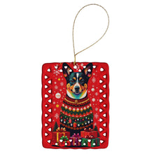 Load image into Gallery viewer, Lancashire Heeler Holiday Christmas Porcelain Ornament