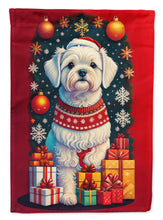 Load image into Gallery viewer, Maltese Holiday Christmas House Flag