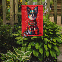 Load image into Gallery viewer, Papillon Holiday Christmas Garden Flag – Outdoor Decorative Yard Flag