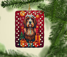 Load image into Gallery viewer, Petit Basset Griffon Vendeen Holiday Christmas Porcelain Ornament