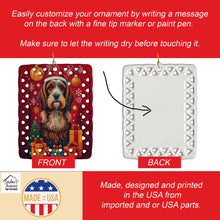 Load image into Gallery viewer, Petit Basset Griffon Vendeen Holiday Christmas Porcelain Ornament
