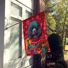 Load image into Gallery viewer, Poodle Holiday Christmas House Flag