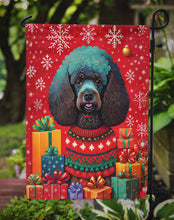 Load image into Gallery viewer, Poodle Holiday Christmas Garden Flag – Outdoor Decorative Yard Flag