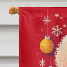 Load image into Gallery viewer, Poodle Holiday Christmas House Flag
