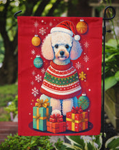 Load image into Gallery viewer, Poodle Holiday Christmas Garden Flag – Outdoor Decorative Yard Flag