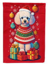 Load image into Gallery viewer, Poodle Holiday Christmas Garden Flag – Outdoor Decorative Yard Flag