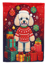 Load image into Gallery viewer, Poodle Holiday Christmas Garden Flag – Outdoor Decorative Yard Flag