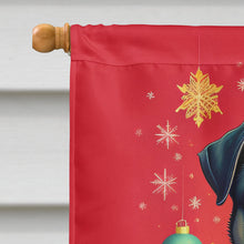 Load image into Gallery viewer, Black Pug Holiday Christmas House Flag