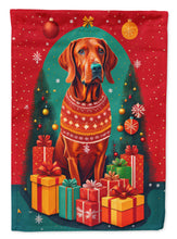 Load image into Gallery viewer, Red Redbone Coonhound Holiday Christmas House Flag
