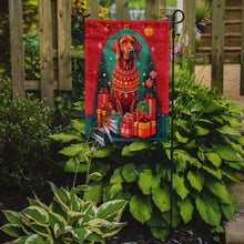 Load image into Gallery viewer, Red Redbone Coonhound Holiday Christmas Garden Flag – Outdoor Decorative Yard Flag