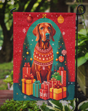 Load image into Gallery viewer, Red Redbone Coonhound Holiday Christmas Garden Flag – Outdoor Decorative Yard Flag