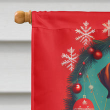 Load image into Gallery viewer, Rhodesian Ridgeback Holiday Christmas House Flag