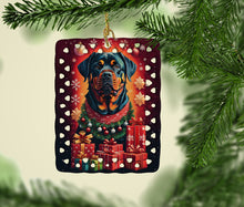 Load image into Gallery viewer, Rottweiler Holiday Christmas Porcelain Ornament