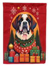 Load image into Gallery viewer, Saint Bernard Holiday Christmas House Flag