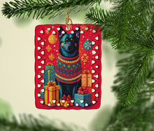Load image into Gallery viewer, Schipperke Holiday Christmas Porcelain Ornament