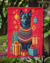 Load image into Gallery viewer, Schipperke Holiday Christmas Garden Flag – Outdoor Decorative Yard Flag