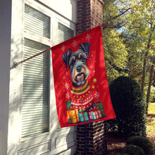 Load image into Gallery viewer, Schnauzer Holiday Christmas House Flag
