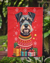 Load image into Gallery viewer, Schnauzer Holiday Christmas Garden Flag – Outdoor Decorative Yard Flag