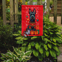 Load image into Gallery viewer, Scottish Terrier Holiday Christmas Garden Flag – Outdoor Decorative Yard Flag