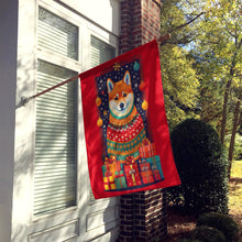 Load image into Gallery viewer, Shiba Inu Holiday Christmas House Flag