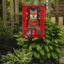 Load image into Gallery viewer, Shiba Inu Holiday Christmas Garden Flag – Outdoor Decorative Yard Flag