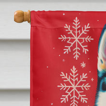 Load image into Gallery viewer, Siberian Husky Holiday Christmas House Flag