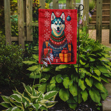 Load image into Gallery viewer, Siberian Husky Holiday Christmas Garden Flag – Outdoor Decorative Yard Flag