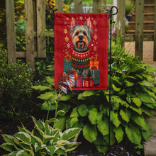 Load image into Gallery viewer, Silky Terrier Holiday Christmas Garden Flag – Outdoor Decorative Yard Flag