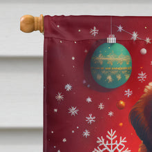Load image into Gallery viewer, Tibetan Mastiff Holiday Christmas House Flag