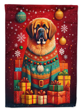 Load image into Gallery viewer, Tibetan Mastiff Holiday Christmas Garden Flag – Outdoor Decorative Yard Flag