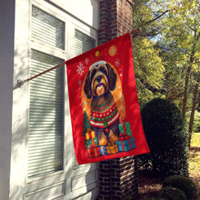 Load image into Gallery viewer, Tibetan Terrier Holiday Christmas House Flag