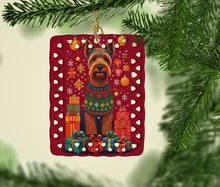 Load image into Gallery viewer, Welsh Terrier Holiday Christmas Porcelain Ornament