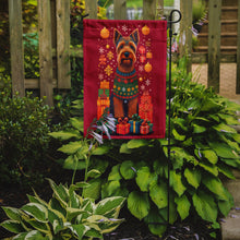 Load image into Gallery viewer, Welsh Terrier Holiday Christmas Garden Flag – Outdoor Decorative Yard Flag