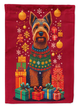 Load image into Gallery viewer, Welsh Terrier Holiday Christmas Garden Flag – Outdoor Decorative Yard Flag