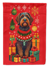 Load image into Gallery viewer, Wirehaired Pointing Griffon Holiday Christmas Garden Flag – Outdoor Decorative Yard Flag