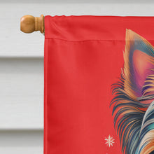 Load image into Gallery viewer, Yorkshire Terrier Holiday Christmas House Flag